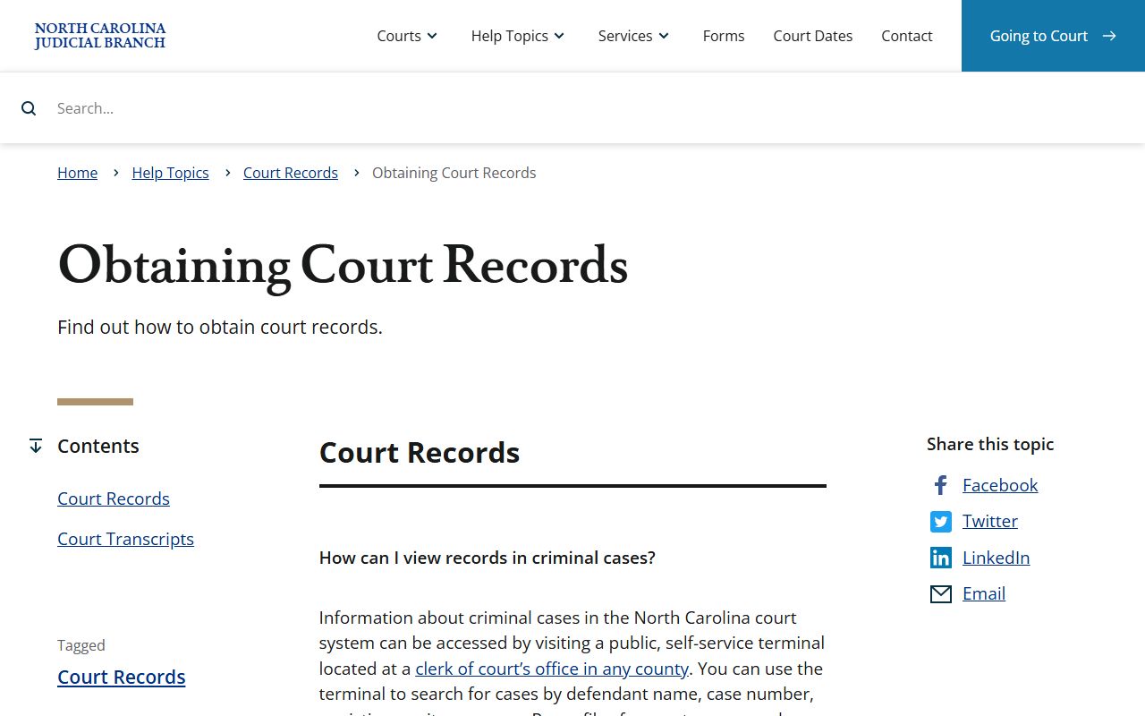 Rowan County court records obtaining court records guidance