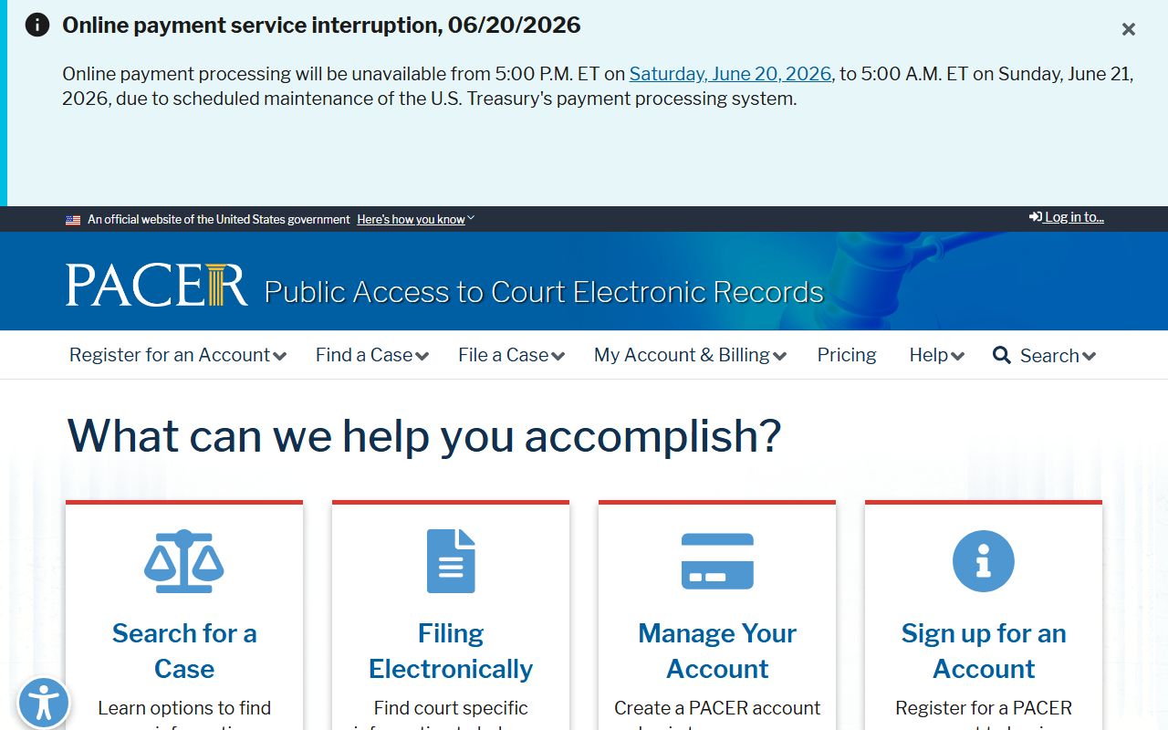 Rowan County Superior Court PACER general federal records source