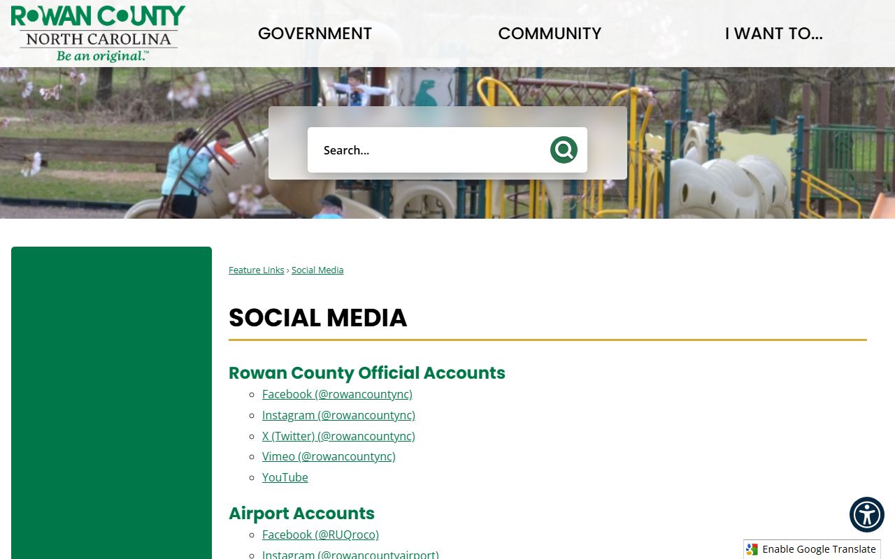 Rowan County warrant records social media page checked for Sheriff app links